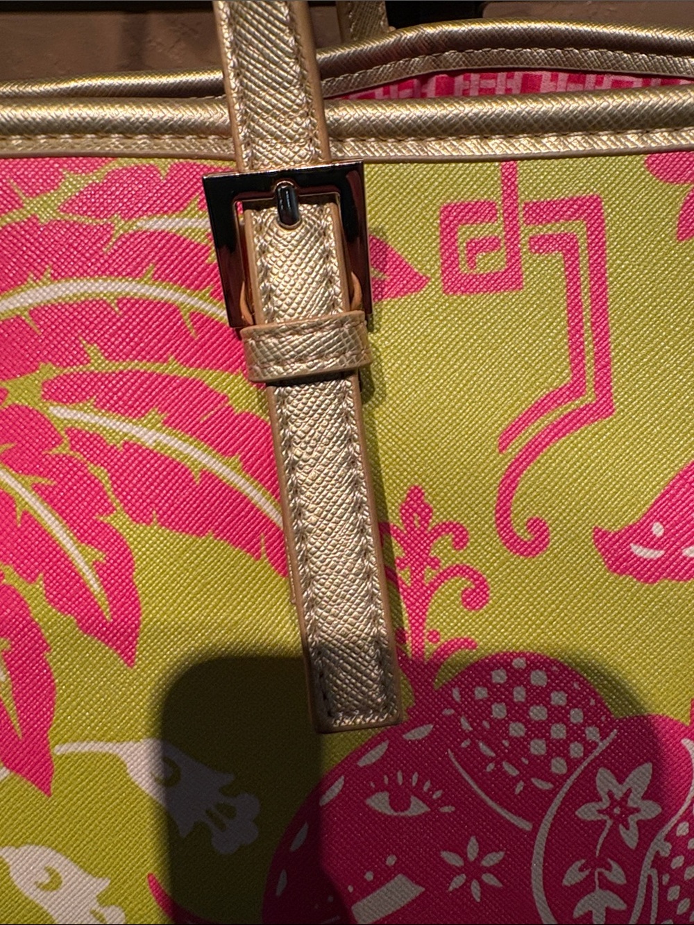 Spartina 449 Tropical Elephant Tote & Matching Wallet Wristlets - Picture 8 of 16